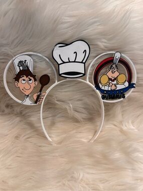 Little Chef 3-D Ears Headband Handcrafted